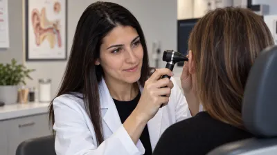 La Dra. Michelle Singer examina a una paciente
